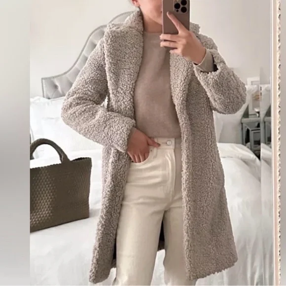 J. Crew  Teddy Coat size Small - Picture 3 of 9